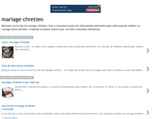 Tablet Screenshot of mariage-chretien.blogspot.com