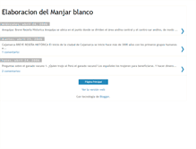 Tablet Screenshot of manjarcito.blogspot.com