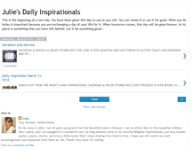 Tablet Screenshot of juliesdailyinspirationals.blogspot.com