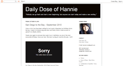 Desktop Screenshot of hannielovessd.blogspot.com