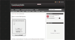 Desktop Screenshot of luminaryinfo.blogspot.com