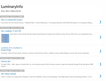 Tablet Screenshot of luminaryinfo.blogspot.com