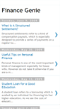 Mobile Screenshot of finance-genie.blogspot.com