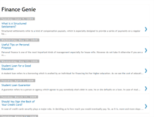 Tablet Screenshot of finance-genie.blogspot.com