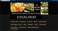 Desktop Screenshot of cocinaparatodosensaladas.blogspot.com