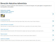 Tablet Screenshot of devocionmatutina.blogspot.com