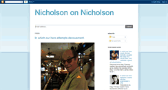 Desktop Screenshot of nicholsononnicholson.blogspot.com