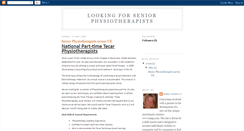 Desktop Screenshot of lookingforseniorphysiotherapists.blogspot.com