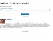 Tablet Screenshot of lookingforseniorphysiotherapists.blogspot.com