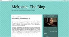 Desktop Screenshot of melusineblog.blogspot.com