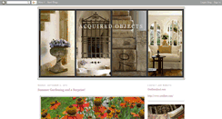 Desktop Screenshot of acquiredobjects.blogspot.com