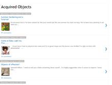 Tablet Screenshot of acquiredobjects.blogspot.com