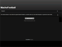 Tablet Screenshot of machofootball.blogspot.com