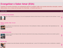 Tablet Screenshot of evangelizaresaberamar.blogspot.com