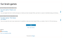 Tablet Screenshot of fun-brain-games.blogspot.com
