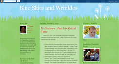 Desktop Screenshot of blueskiesandwrinkles.blogspot.com