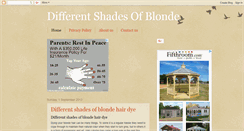 Desktop Screenshot of differentshadesofblondes.blogspot.com