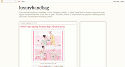 Desktop Screenshot of luxuryhandbag.blogspot.com