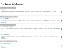 Tablet Screenshot of islandcelebration.blogspot.com