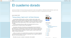 Desktop Screenshot of cuadernodorado.blogspot.com