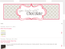 Tablet Screenshot of lifessweeterwithchocolate.blogspot.com