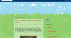 Desktop Screenshot of missouthmiamiteenusa2012.blogspot.com