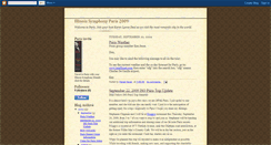 Desktop Screenshot of illinois-symphony-paris-2009.blogspot.com