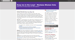 Desktop Screenshot of montanawomenvote.blogspot.com