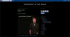 Desktop Screenshot of heartbeatbrain.blogspot.com