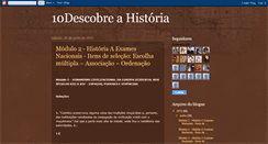 Desktop Screenshot of 10descobreahistoria.blogspot.com