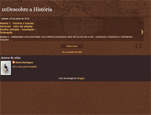 Tablet Screenshot of 10descobreahistoria.blogspot.com
