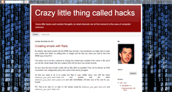 Desktop Screenshot of crazylittlehacks.blogspot.com