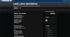 Desktop Screenshot of liriklagu-lagu.blogspot.com