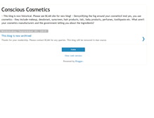 Tablet Screenshot of conscious-personal-care.blogspot.com