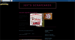 Desktop Screenshot of joyscrapcards.blogspot.com