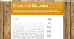 Desktop Screenshot of oraculodosbasbaques.blogspot.com