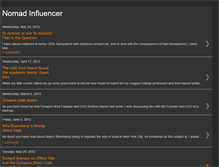 Tablet Screenshot of nomadinfluencer.blogspot.com