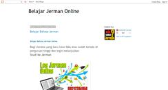 Desktop Screenshot of belajarjermanonline.blogspot.com