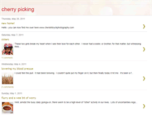Tablet Screenshot of cherryspickings.blogspot.com