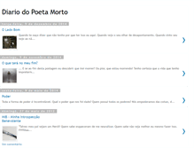 Tablet Screenshot of diariodopoetamorto.blogspot.com