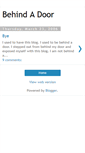 Mobile Screenshot of behindadoor.blogspot.com