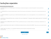 Tablet Screenshot of burbujitasespaciales.blogspot.com