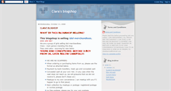 Desktop Screenshot of clarablogshop.blogspot.com