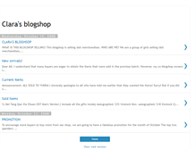 Tablet Screenshot of clarablogshop.blogspot.com