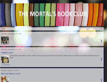 Tablet Screenshot of mortalsbookclub.blogspot.com