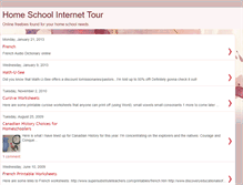 Tablet Screenshot of homeschooltour.blogspot.com