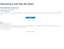 Tablet Screenshot of decorateateenrecroom.blogspot.com