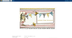 Desktop Screenshot of lettersfromvalentine.blogspot.com
