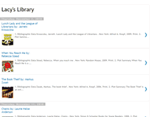 Tablet Screenshot of lacyslibraryblog.blogspot.com