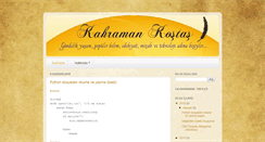 Desktop Screenshot of kahramankostas.blogspot.com